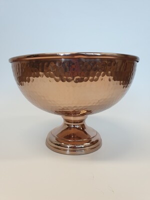 Dimpled Punch Bowl Copper
