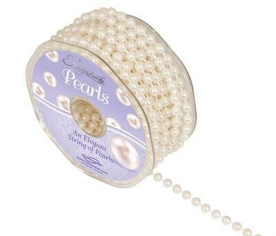 Pearl Beads on String Ivory