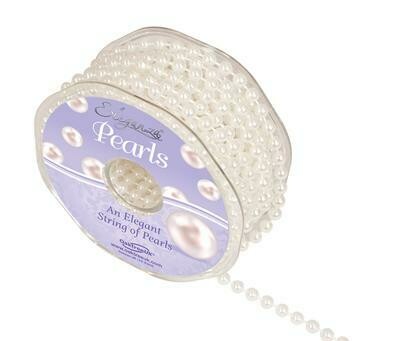 Pearl Beads on String White
