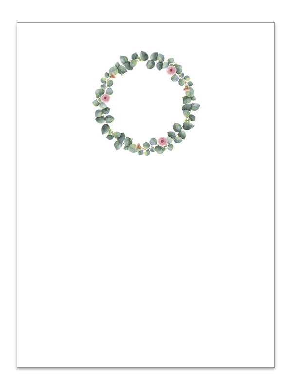 Blank with Foliage Wreath Large