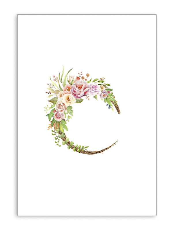 Blank with Spring Crescent Folding Card