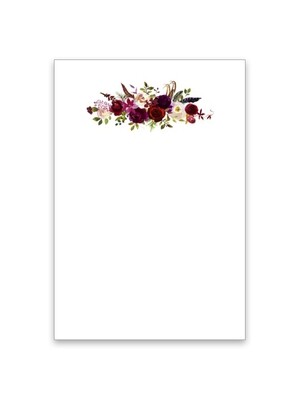 Blank with Autumn Flowers Small Card