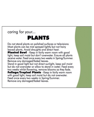 Plant Care Card