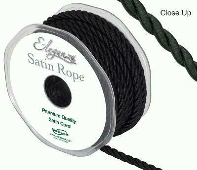 Satin Rope Black 5.5 mm
