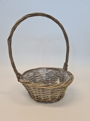 Round Natural Basket with Handle