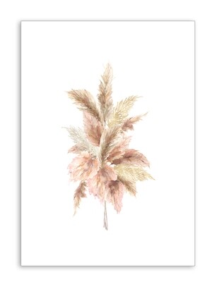 Blank with Pampas Folding Card
