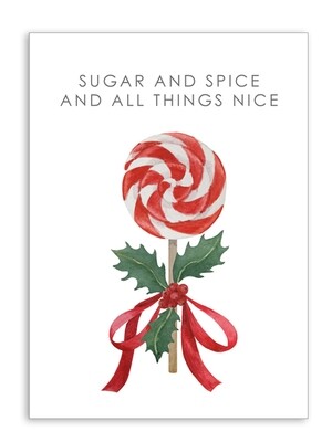Sugar and Spice and All Things Nice Folding Card