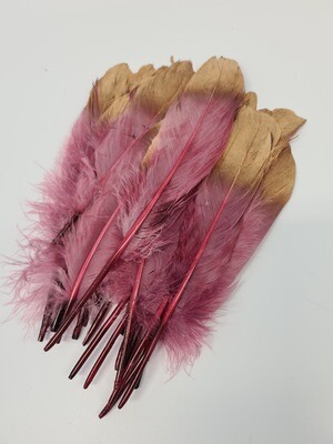 Feathers Pink/Gold