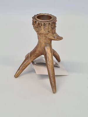 Gold Antler Candle Holder Small