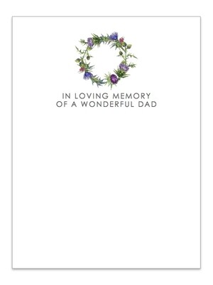 ILM Of A Wonderful Dad with Thistle Wreath Large