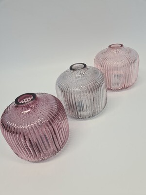 Drew Single Flower Vase Set Of 3 Pinks Tall