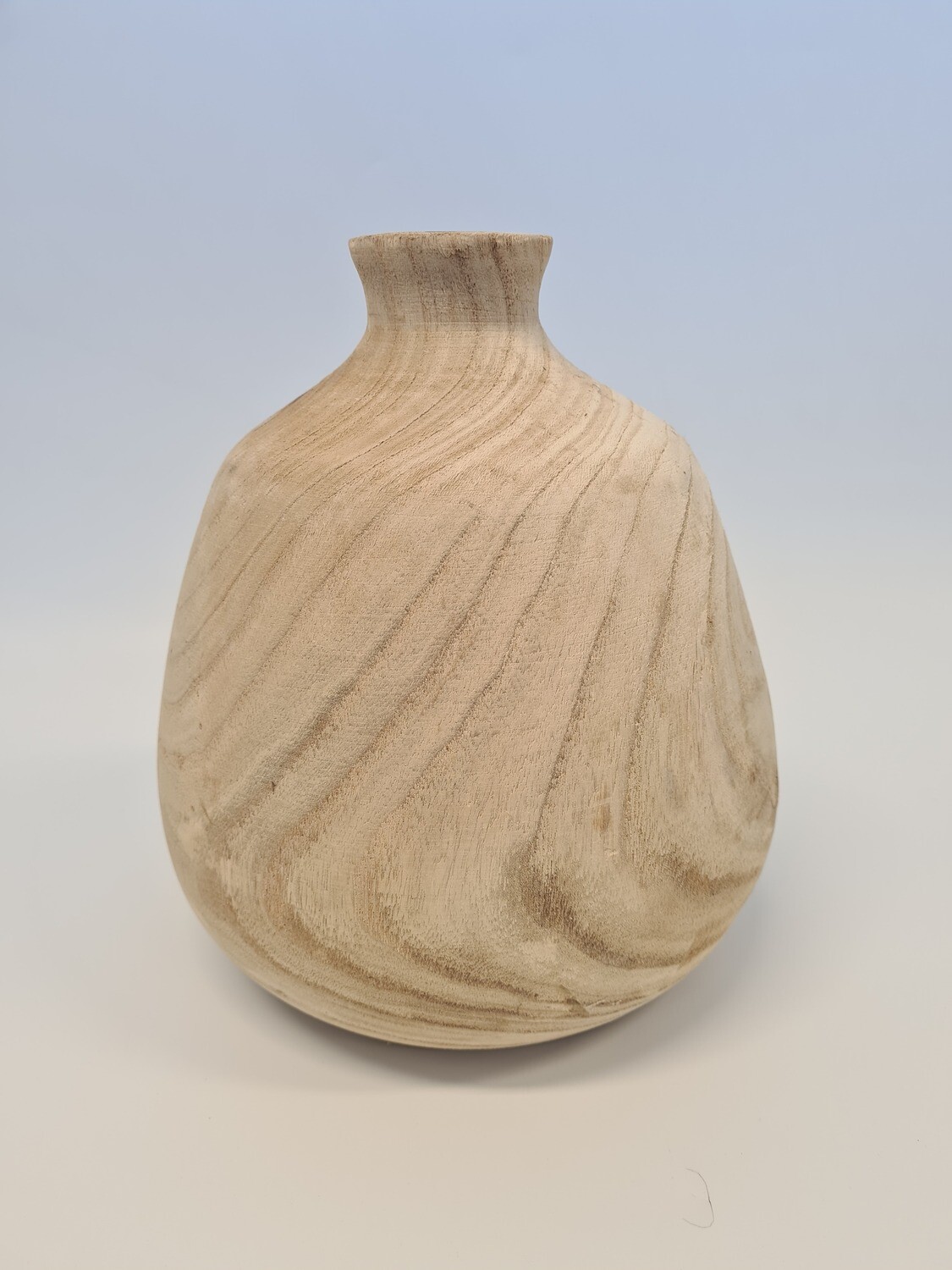 Wooden Round Vase