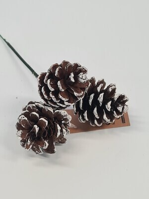 Frosted Pinecone Pick