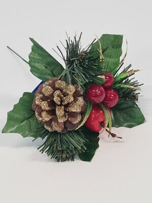 Glittered Pinecone and Berry Pick