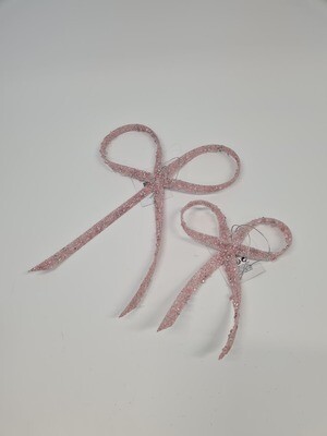 Hanging Bow Decoration Pink