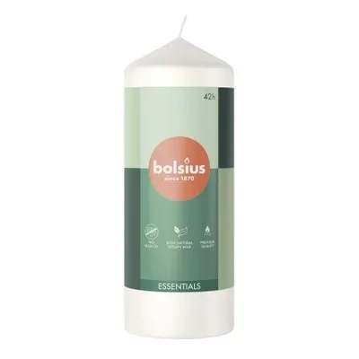 Bolsius Essentials Pillar Candle Cloudy White