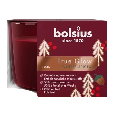 BOLSIUS CHRISTMAS TRUE GLOW WINTER SPICES CANDLE