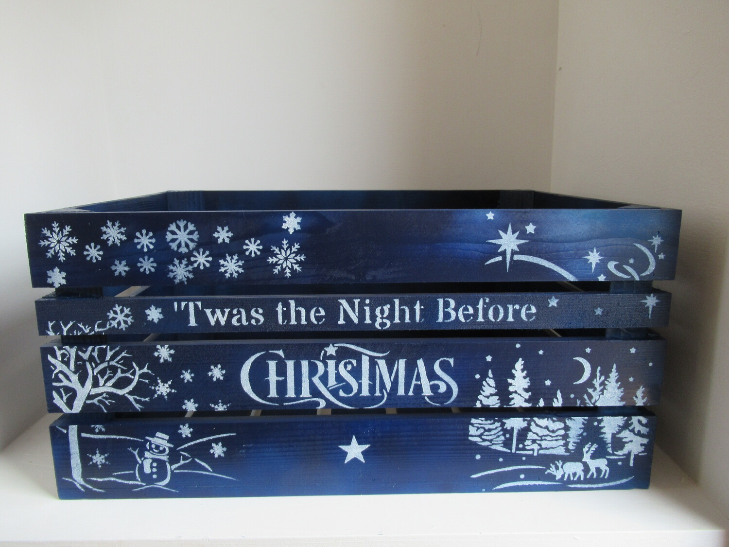 Twas the Night Before Christmas Personalised Christmas Crate Box