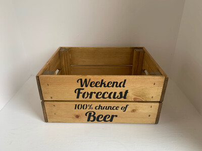 Dad's Beer crate personalised beer crate Fathers Day gift decorative shabby chic wooden tray Free UK P&P