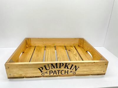 Autumn Pumpkin Patch decorative shabby chic wooden tray Free UK P&P
