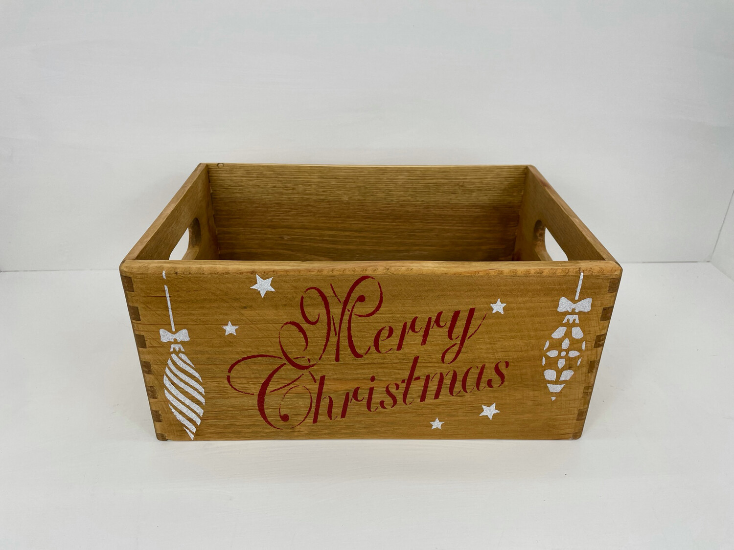 Small Christmas Wooden Box Christmas Hamper