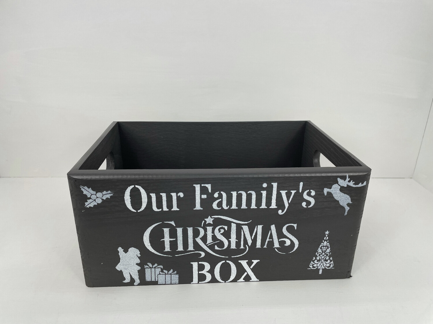 Small Dark grey Christmas Eve Box Christmas Box Hamper