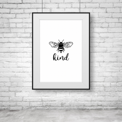 Bee Kind Print | Kitchen Wall Art | Kitchen Prints | Wall Art | A4 Print | Kitchen Decor | Home Prints | Wall Hanging