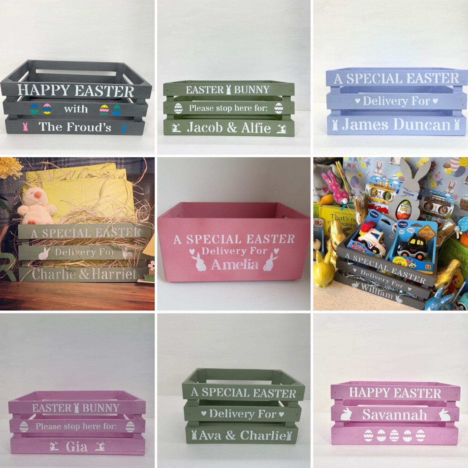 Personalised Easter Crates And Boxes