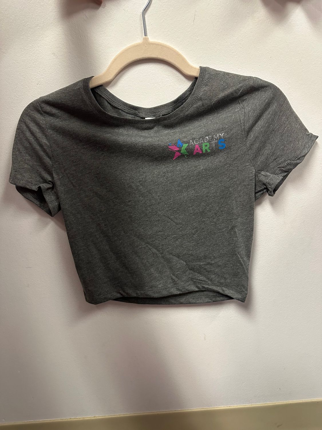 Cropped Fitted logo t-shirt