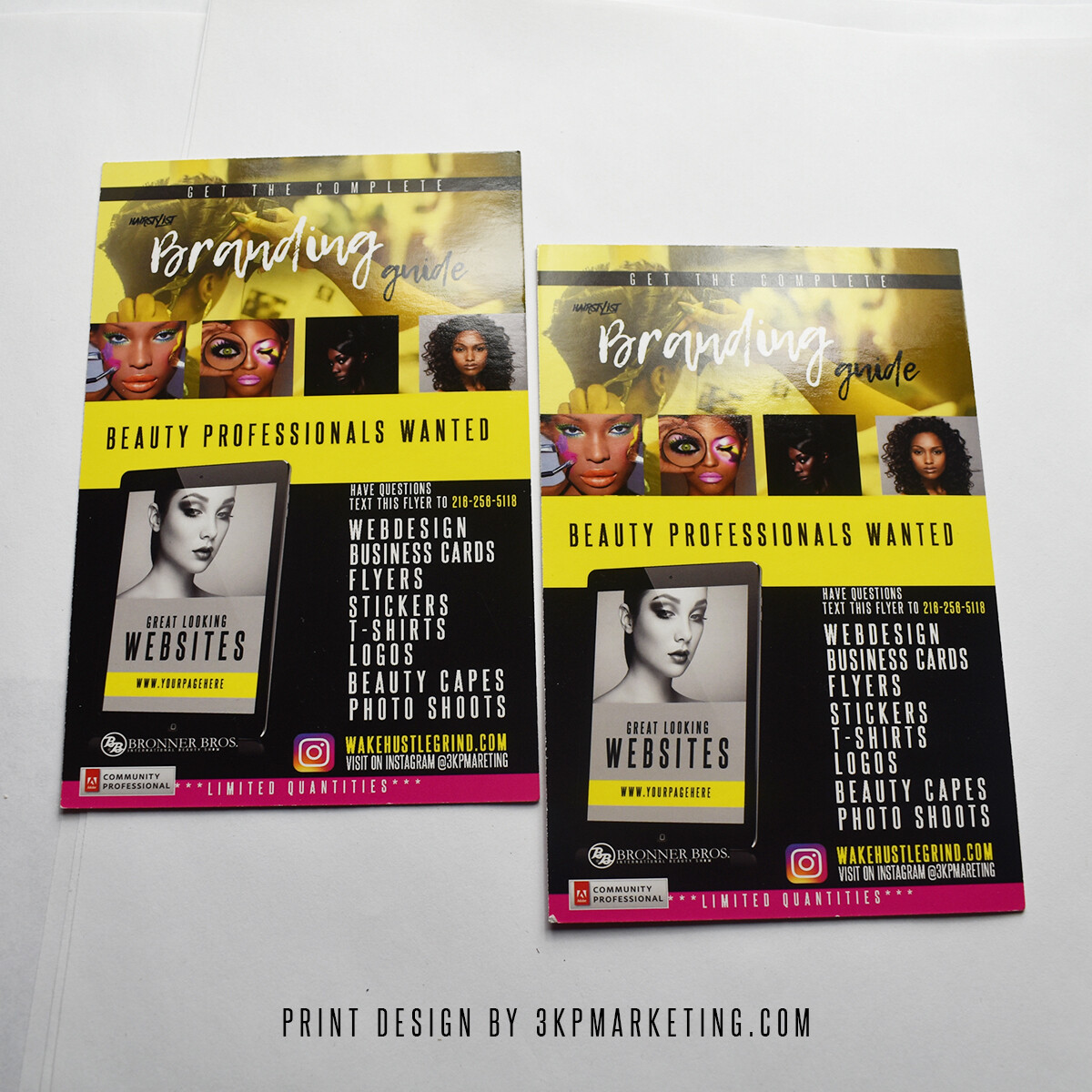 2500 FLYERS Design and Print