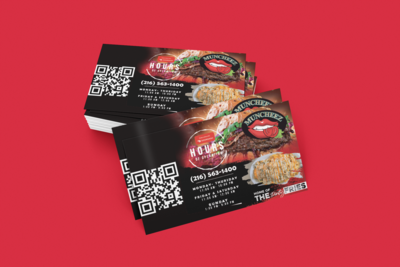 500 Business Cards Design and Print 16pt Gloss