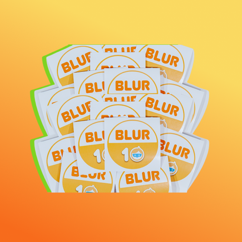 BLUR 10 Sticker-10 Pack