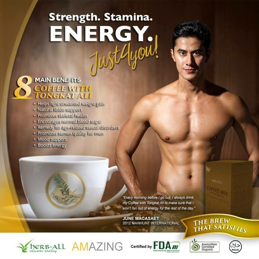 AMAZING COFFEE MIX WITH TONGKAT ALI (10 Sachets)