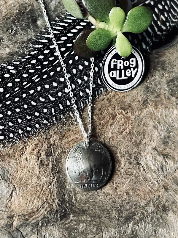 Buffalo Nickel Coin Necklace