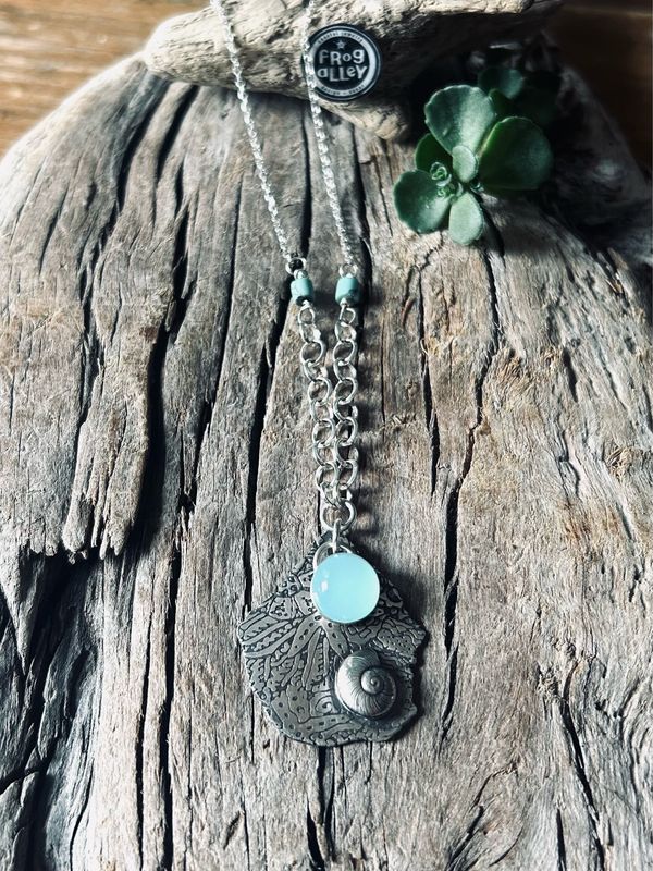 Shell Doplet ~ Sterling Silver
