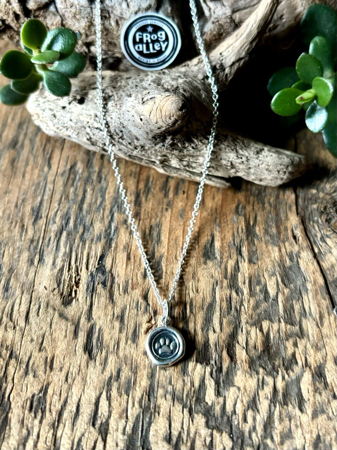 Dog Paw ~ Wax Seal Necklace