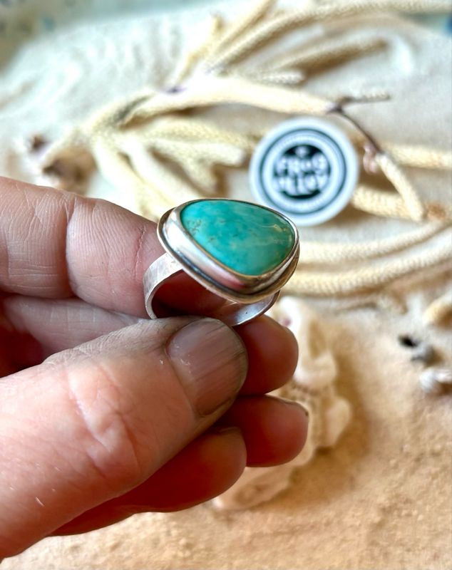 Tropical blue Turquoise Ring