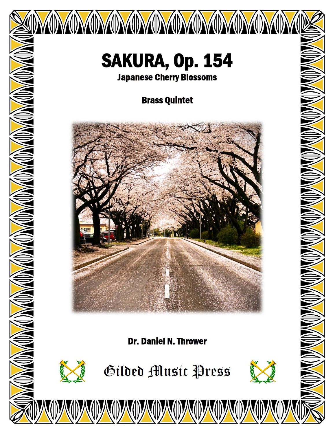 GMP 3068: Sakura さくら, Japanese Cherry Blossoms, Op. 154 (Brass Quintet), Dr. Daniel Thrower