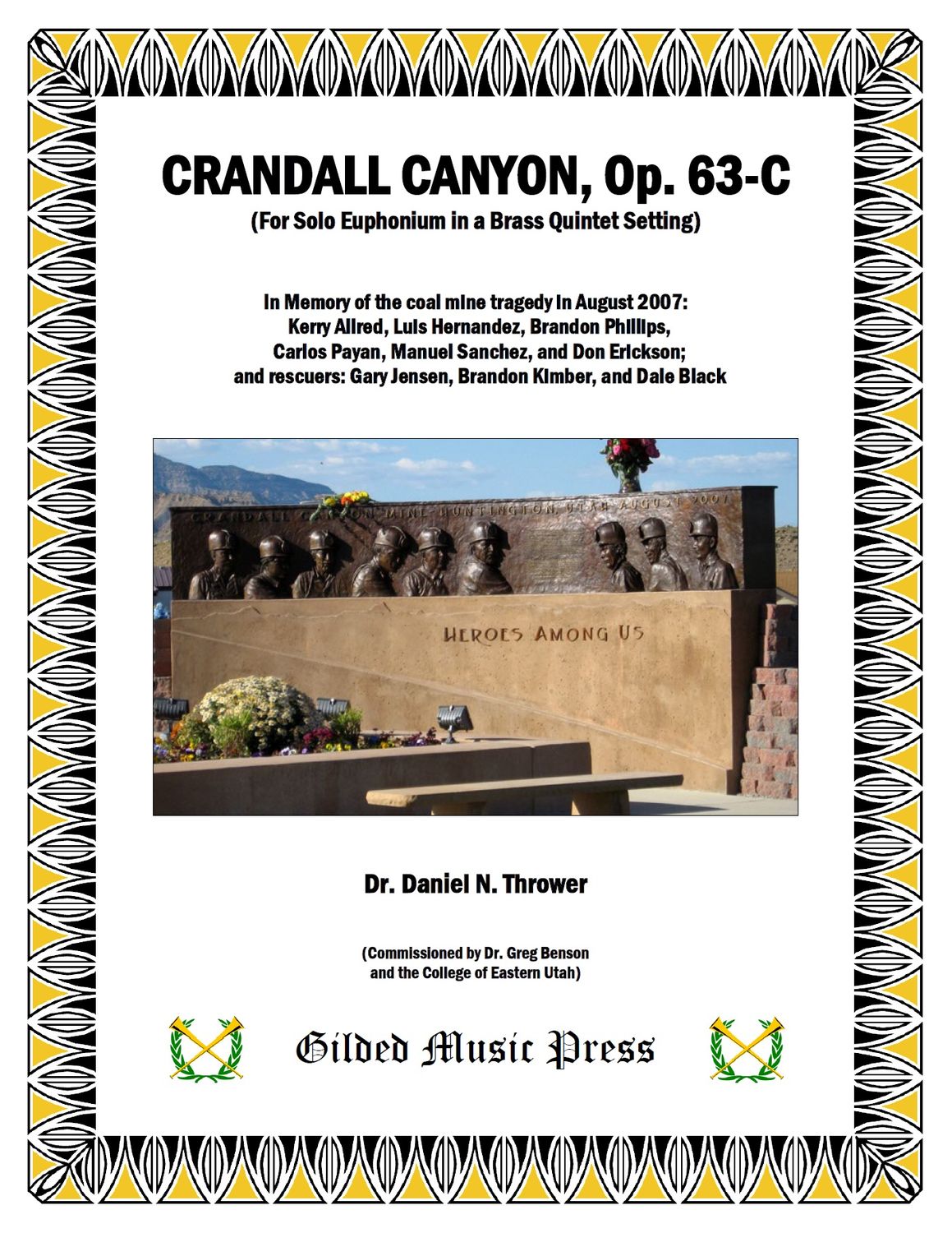 GMP 3119: Crandall Canyon, Op. 63-C (Brass Quintet), Dr. Daniel Thrower
