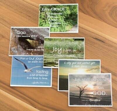 Set of Six Encouraging Greeting Cards