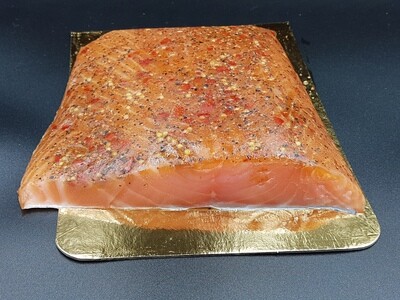 RO Smoked salmon with Spices - Three pieces of 3-400g each (total approx 1kg)