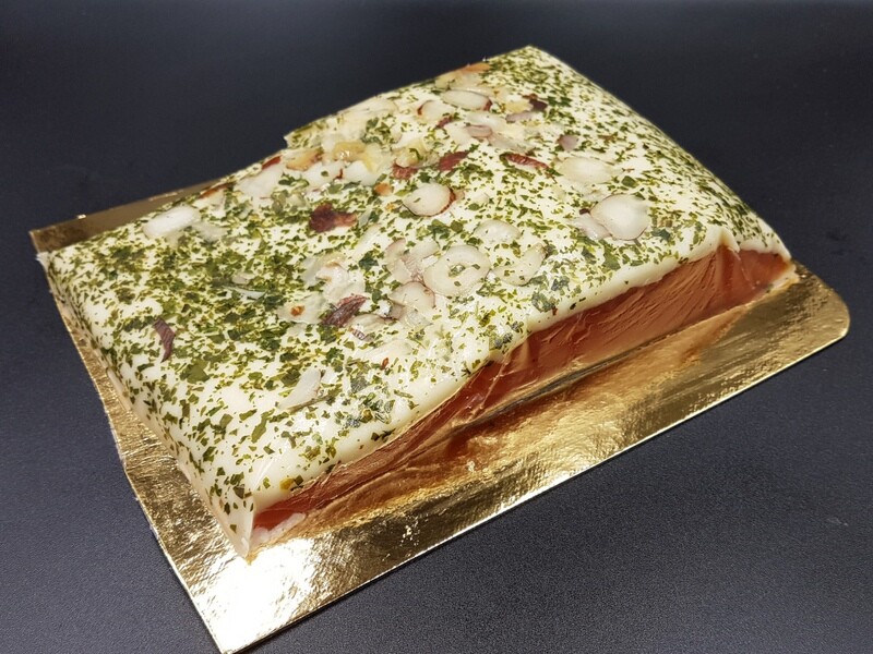 RO Cognac marinated salmon with Cheese spread - 3 pieces (approx 1kg)