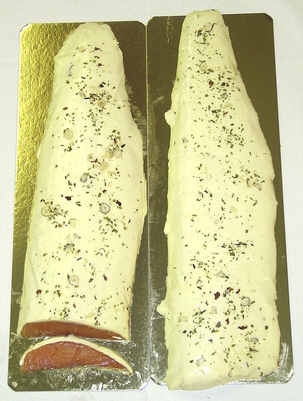 RO Cognac marinated salmon with Cheese spread - Whole fillet (1250-1350g)