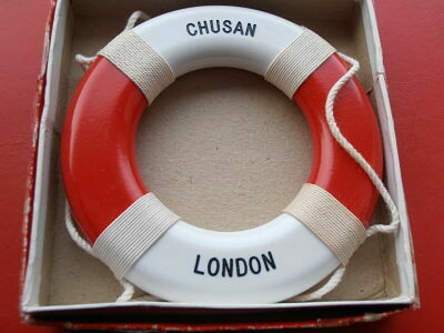 SS Chusan Souvenir Lifebelt