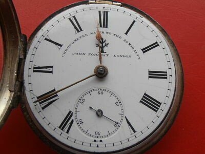 Silver Pocket Watch & Key