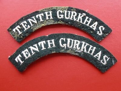 Tenth Gurkhas Shoulder Patches