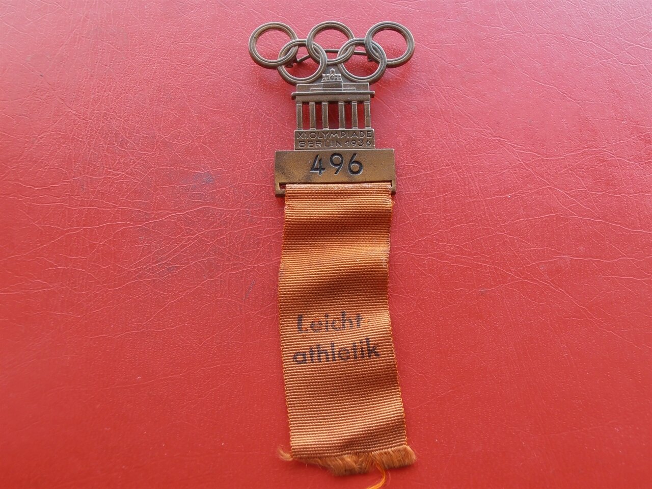 1936 Olympics Participents Badge