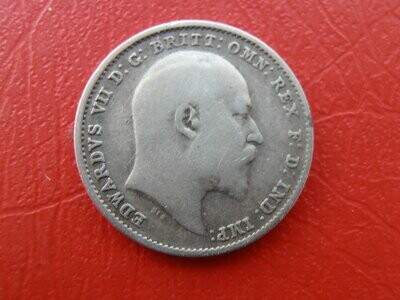 1908 Silver Threepence