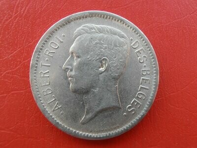 Belgium 5 Francs 1934 Scarce
