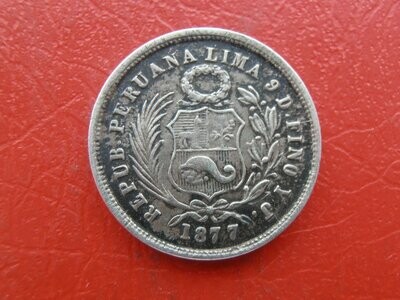 Peru Dinero - 1877
